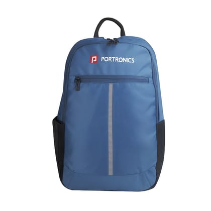 Portronics Byte, Laptop Backpack Bag for Men Women Boys Girls (Blue)