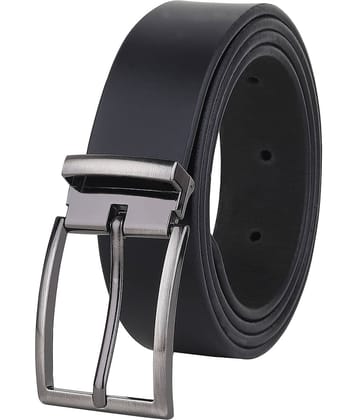 SUNSHOPPING - Black 100% Leather Men's Formal Belt ( Pack of 1 )