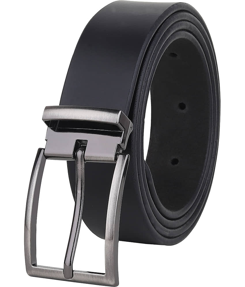 SUNSHOPPING - Black 100% Leather Men's Formal Belt ( Pack of 1 )