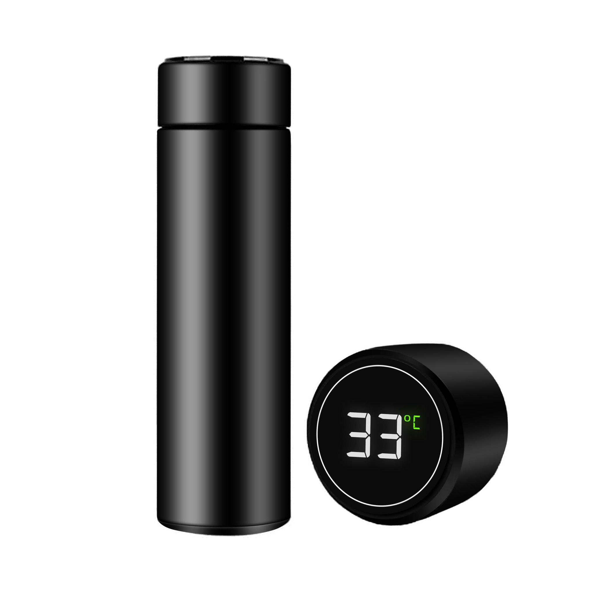 The Wallet Store Temperature Bottle With Smart Display - Black