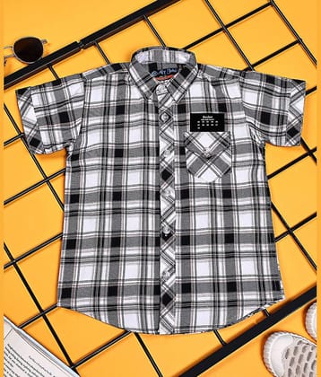 ALY JOHN Pack of 1 Boys 100% Cotton Half Sleeves Shirt ( Multicolor 6 )