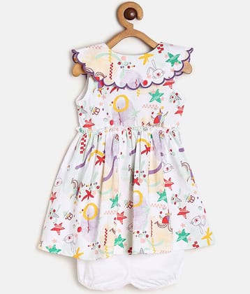 MINI KLUB Pack of 1 Baby Girls Cotton Dress ( Peach )