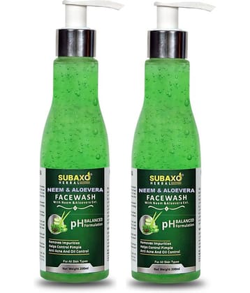 Subaxo - Dryness Reducing Face Wash For All Skin Type ( Pack of 2 )