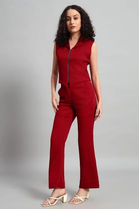 Grace Co-ord Set, Red-XS / XS