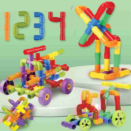PlayMagic Pipe Building Blocks 100 Pcs