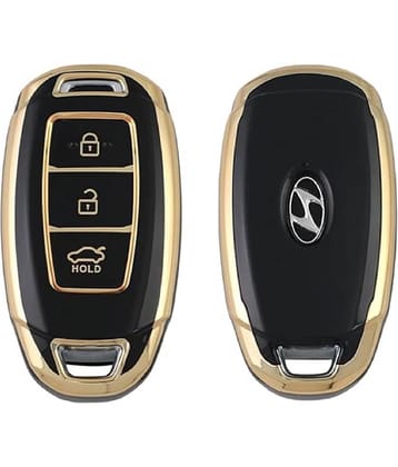 TANTRA TPU Key Cover Compatible with Hyundai Verna Kona Electric | i20 N line N6 Car 3 Button Flip Key