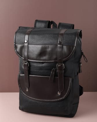Noir Navigator Black Backpack-Backpack