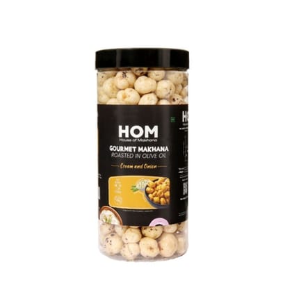 GOURMET MAKHANA ROASTED IN OLIVE OIL - CREAM AND ONION  - 65 gm