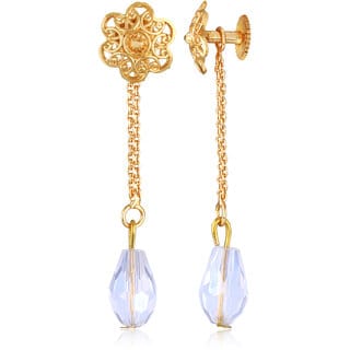 Vivastri Daily wear Changeable Latkan Screw Back Stud Earring for Women and Girls [VIVA2696ERG]