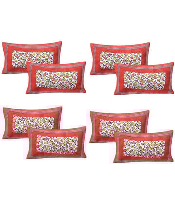 AJ Home Pack of 8 Red Pillow Cover