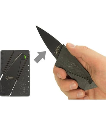QitmirMKT Foldable Card Knife Multi use for Safety & Survival Safety Self Defense Accessory ( Pack of 1 )