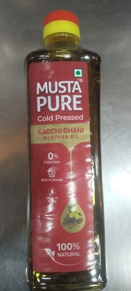 Musta Pure Cold pressee Kacchi ghan Mustard oil 