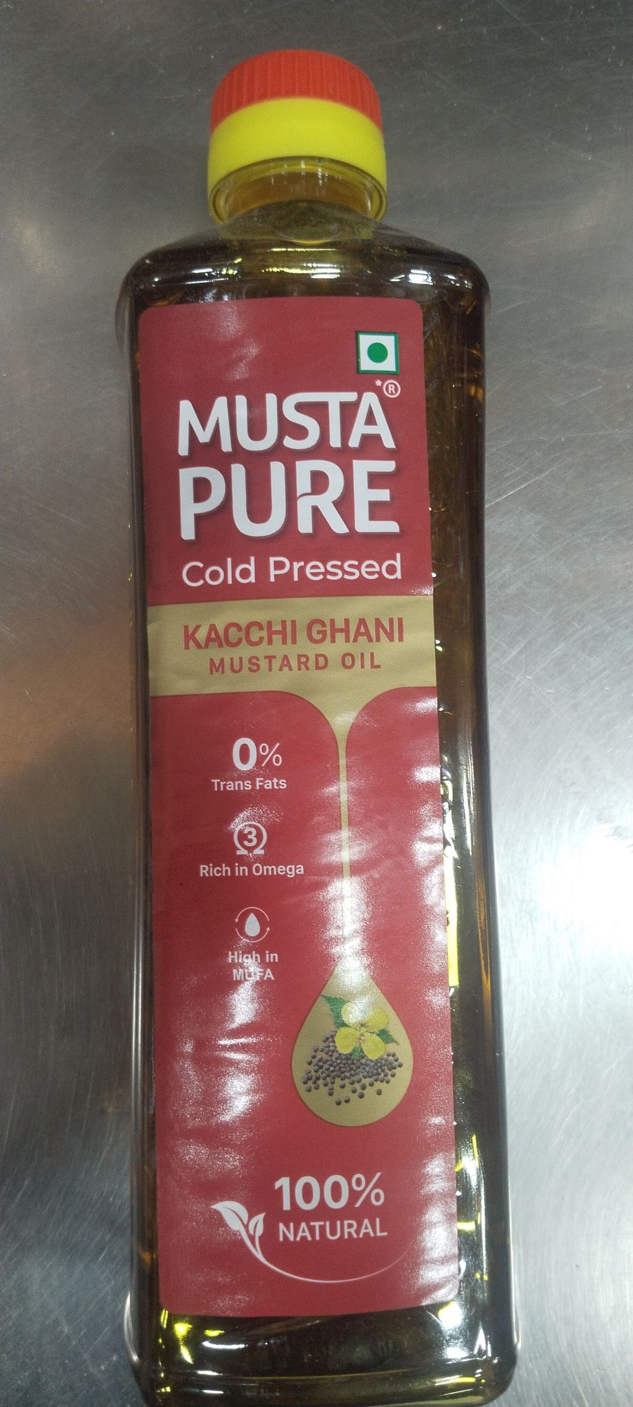 Musta Pure Cold pressee Kacchi ghan Mustard oil 