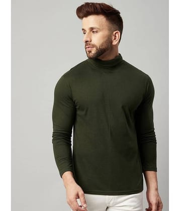 Gritstones Pack of 1 Cotton Blend Regular Fit Men's T-Shirt ( Grey Melange )