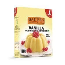 BAKERS VANILLA PUDDING MIX POWDER 80G