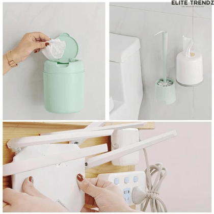 Elite Double-sided adhesive wall hooks-Pack of 5 Pairs