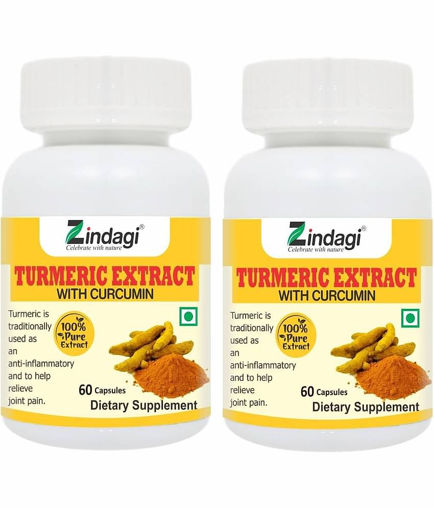 Zindagi turmeric capsule 120 gm Multivitamins Capsule Pack of 2
