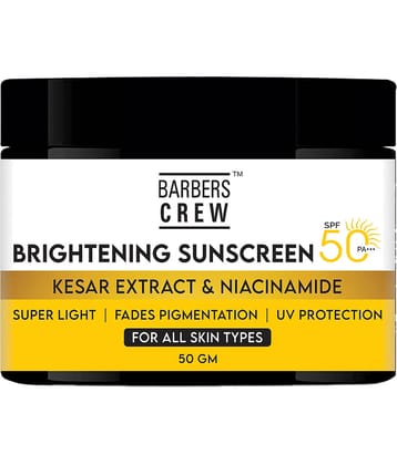 Barbers Crew SPF 50 Sunscreen Cream For All Skin Type ( Pack of 1 )