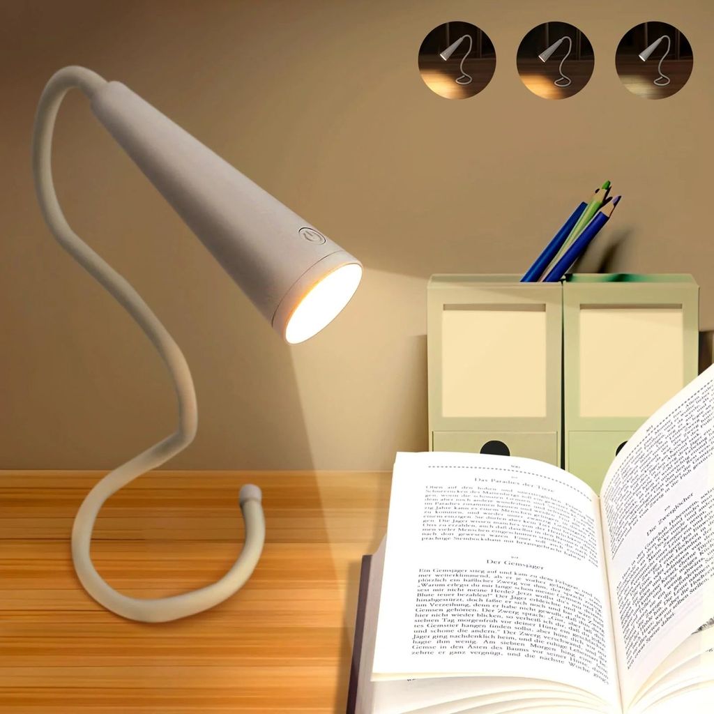 GLOWSERIE Portable LED Table Lamp with Sleek Curved Design