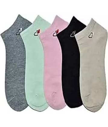 Cavenders Pack of 5 Unisex Cotton Ankle Length Socks ( Multicolor ) - None