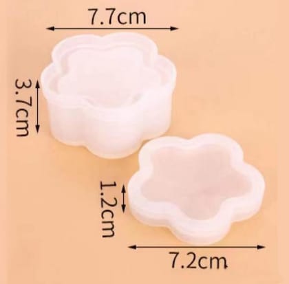 Brand Zero Resin Silicone Mould - Jewellery Box - Floral design