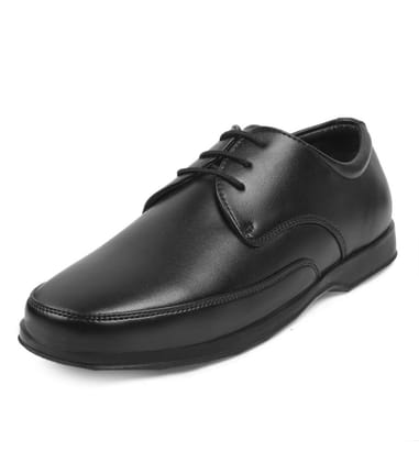 Mens Faux Leather Formal Shoes Size 7 (Black)