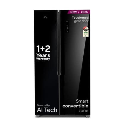 Godrej 600L 3Star 5 Years Comprehensive Warranty Smart Convertible Zones | Toughened Glass Door | Frost Free Inverter (2025 Model, RS EONVELVET 600C RIT BK GL, Black Glass) Godrej 600L 3Star 5 Years Comprehensive Warranty Smart Convertible Zones | Toughe