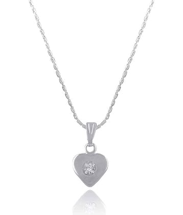 Pendant Collection Silver Plated Heart Design Pendant For Women