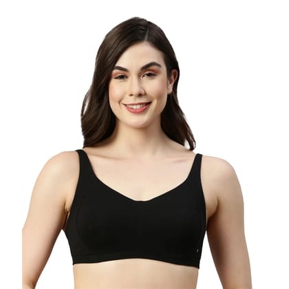 Enamor Padded Non Wired Bra|A058-Black / 34B