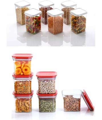 Analog kitchenware Dal, Pasta, Grocery Polyproplene Food Container Set of 12 1600 mL