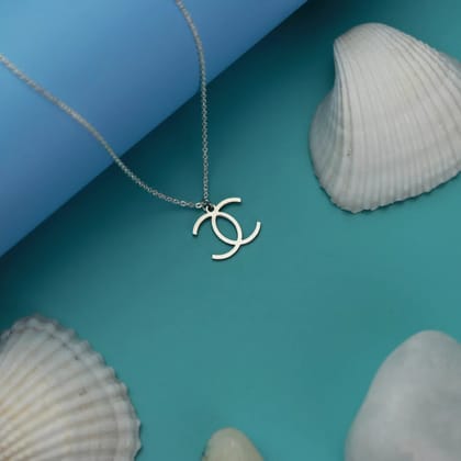Channel Pendant Necklace-Silver