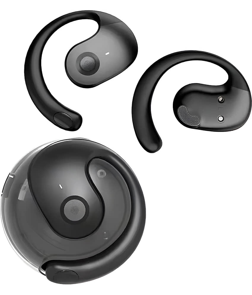 VEhop BY01 Bluetooth True Wireless (TWS) On Ear 30 Hours Playback Noise isolation IPX4(Splash & Sweat Proof) Black