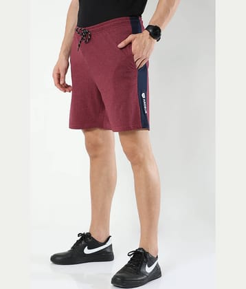 Ardeur Fashions Maroon Cotton Blend Men's Shorts ( Pack of 1 )
