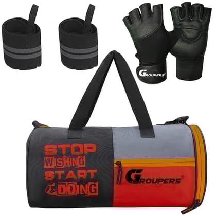 GROUPERS SWSD Duffel Bag l Gym Bags l Gym Gloves l Wrist Band Support l Fitness Bag GROUPERS SWSD Duffel Bag l Gym Bags l Gym Gloves l Wrist Band Support l Fitness Bag