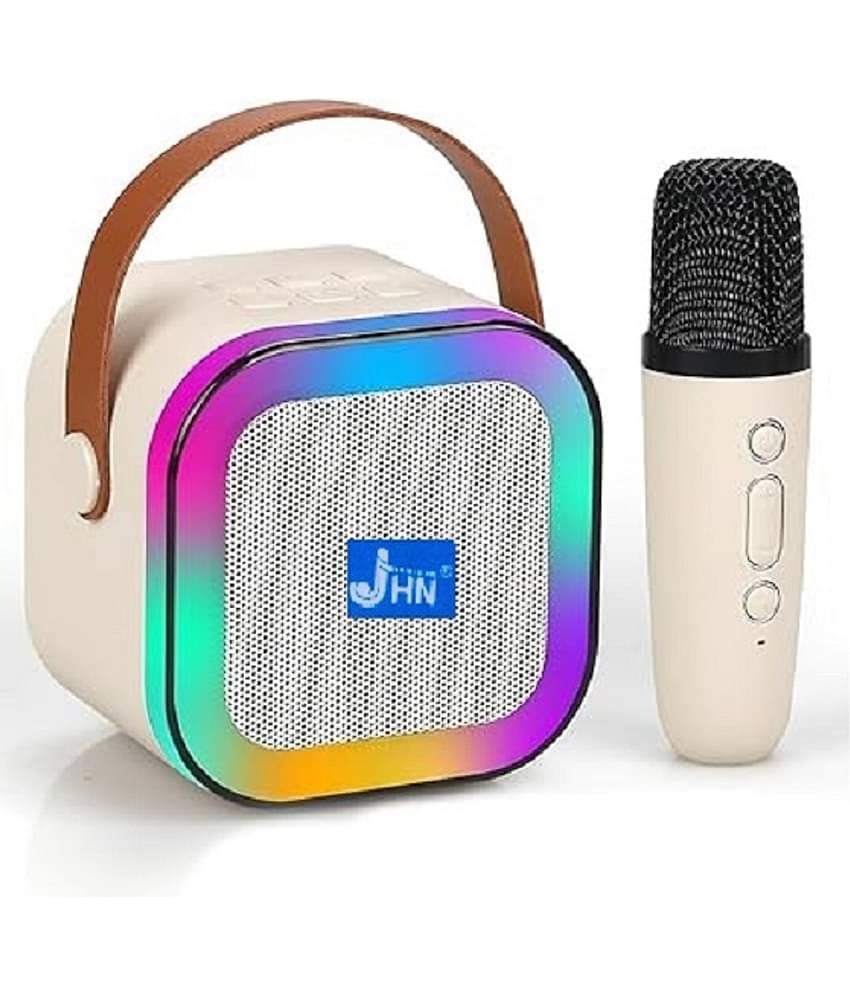 jhn 122 5 W Bluetooth Speaker Bluetooth V 5.1 with USB,SD card Slot Playback Time 5 hrs Beige
