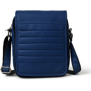 MATRICE messenger bag with blue faux vegan leather(NE-S-0806-Blue) MATRICE messenger bag with blue faux vegan leather(NE-S-0806-Blue)