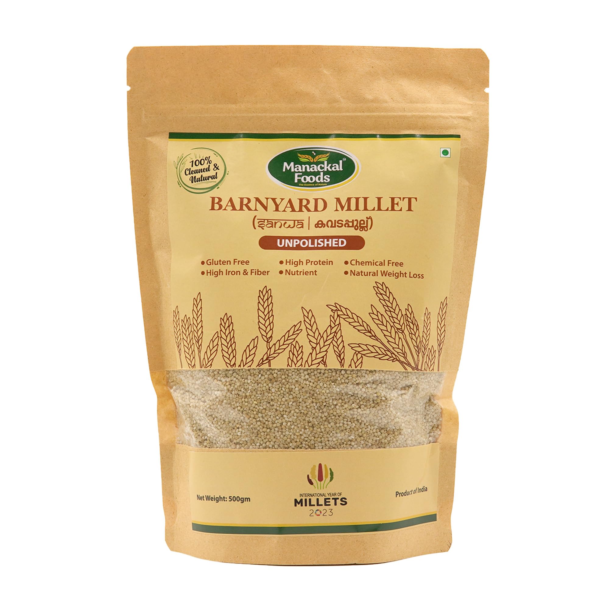 Barnyard Millet (kavada Pullu) 500g | Natural, Gluten-Free, High Fiber, Healthy Whole Grain
