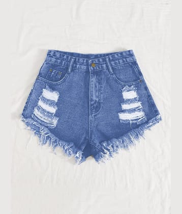 Aahwan Denim Hot Pants - Black Single