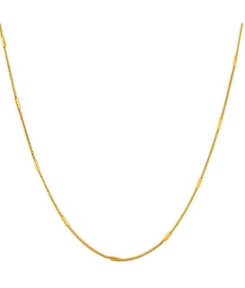 FASHION FRILL - Gold Plated Chain ( Pack of 1 ) - Gold