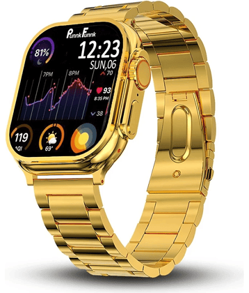 Trending Gold Bluetooth Calling Touchscreen with Fitness Health Sports Music