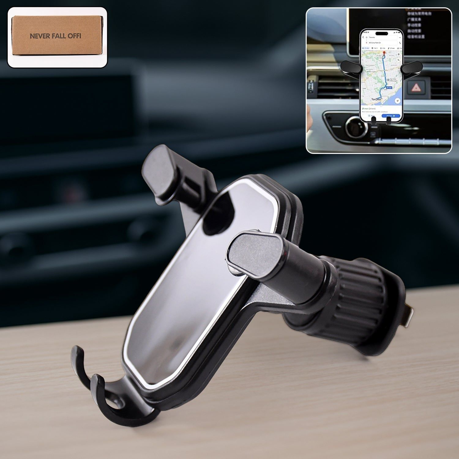 Universal Air Vent Gravity Car Phone Holder Mount (1 Set)