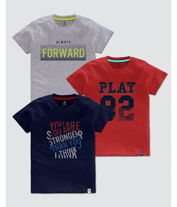 CODEZ Pack of 1 Boys Cotton Blend T-Shirt ( Multi Color )