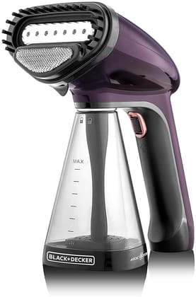 Black Plus Decker Watts Hand Held Garment Steamer  1500