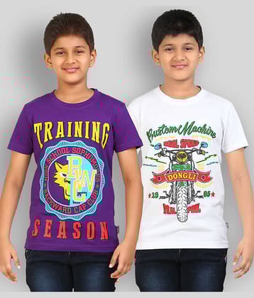 Dongli Pack of 1 Boys Cotton Polo T-Shirt ( Multicolor )