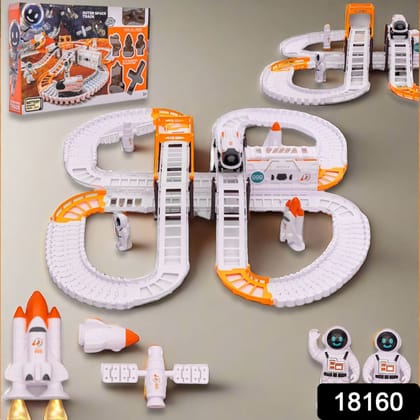 Outer Space Race Track Set For Kids Toys (1 Set)assorted colour