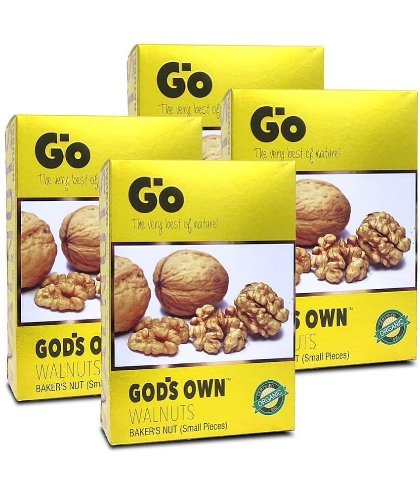 Go Walnut Baker's Nuts - Small Pieces for Bakery Creations, 1KG (250G X 4)