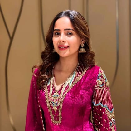 Shiv Textiles Women's Luxurious Velvet Kurti Size L in Pink Color with Sequence Work Party Wear Ethnic Tunic Top Winter Fashion Traditional Indian Wear Stylish Designer Kurta