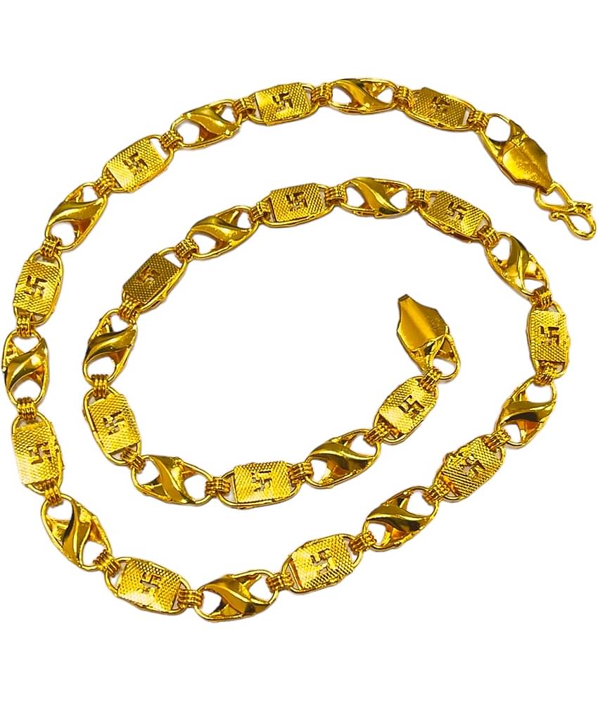 Charms Gold Plated Alloy Chain ( Pack of 1 )
