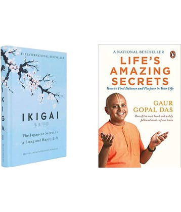 IKIGAI (English, Hardcover,)+(Life's Amazing Secrets, Paperback)