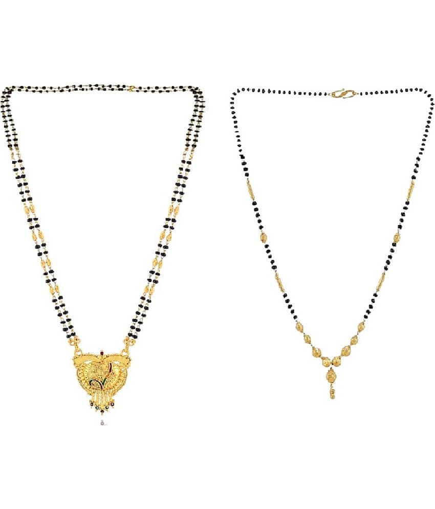 Charms Golden Mangalsutra ( Pack of 2 )